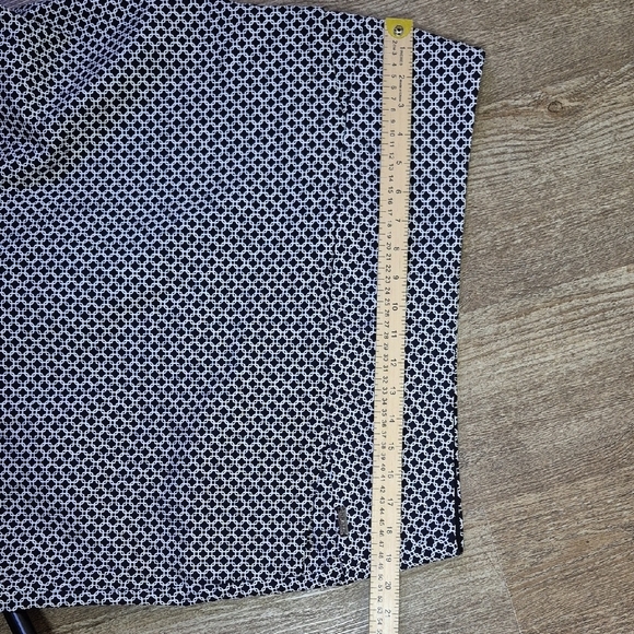 Blue and White Mini Pencil Skirt Casual - Picture 7 of 9